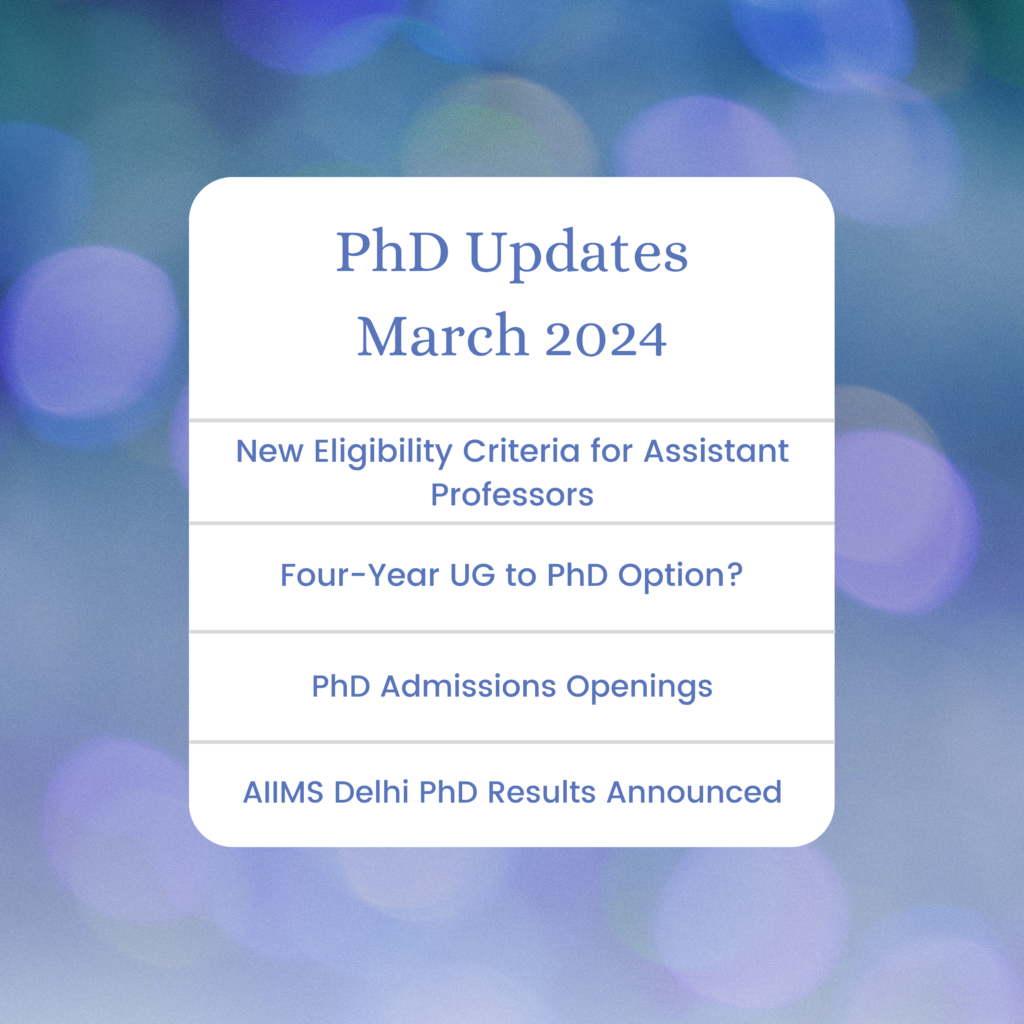 PhD Updates